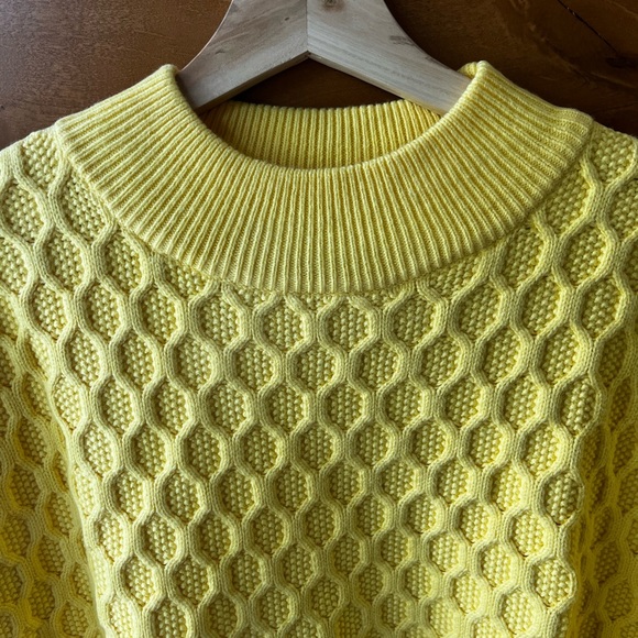 NWT Yellow Talbots Cotton Sweater - Picture 3 of 6
